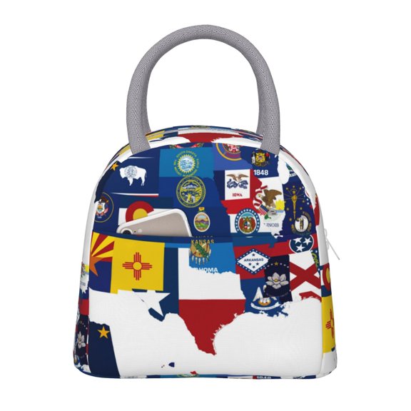 Hirioo The Map Of United States for Eco-friendly Lunch Box,Leakproof Lunch Box for School, Work, Travel, and Picnics,Perfect for Meal Prep