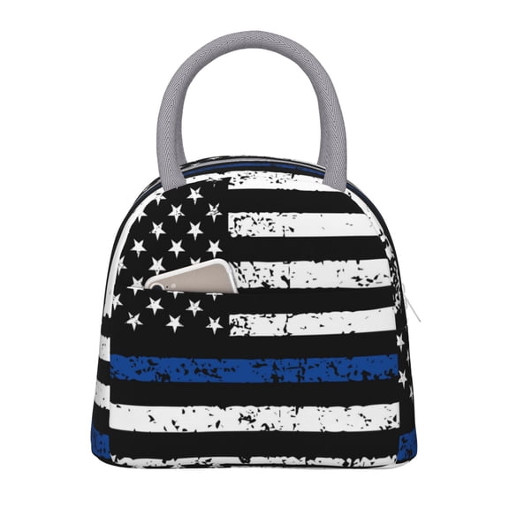 Hirioo Thin Blue Line Flag for Eco-friendly Lunch Box,Leakproof Lunch Box for School, Work, Travel, and Picnics,Perfect for Meal Prep