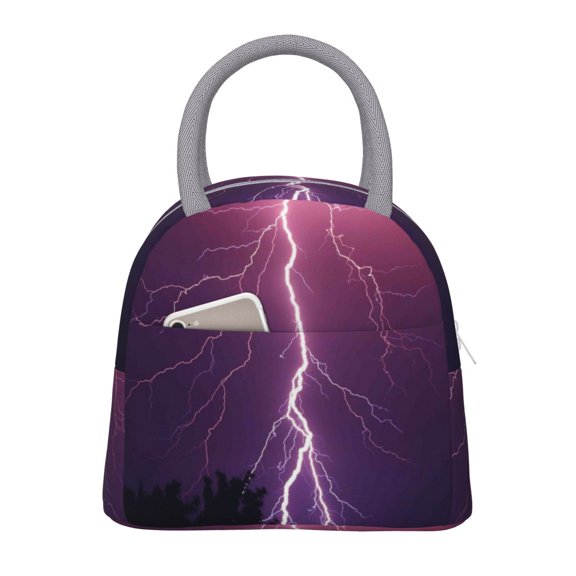 Hirioo Thunderstorm Violet Purple for Eco-friendly Lunch Box,Leakproof Lunch Box for School, Work, Travel, and Picnics,Perfect for Meal Prep