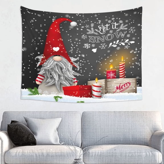 Hirioo Traditional Scandinavian Dwarf Print Tapestry Lightweight Fabric for Bedroom Aesthetic Home Wall Dorm Décor Living Room Decor 29x37 Inch