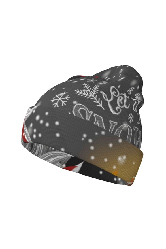 Traditional Scandinavian Dwarf for Men's Knit Cuffed Beanie for Outdoor Activities Unisex