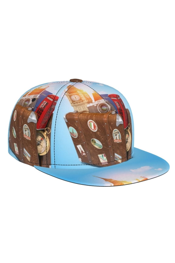 Trip to London for Baseball Cap Men Cap Flat Brim for Men Women Teens Adjustable Baseball Cap