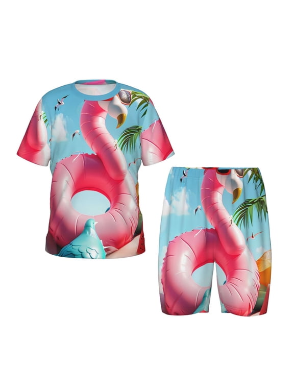 Tropical Flamingo Pool Float Hirioo-4X-Large