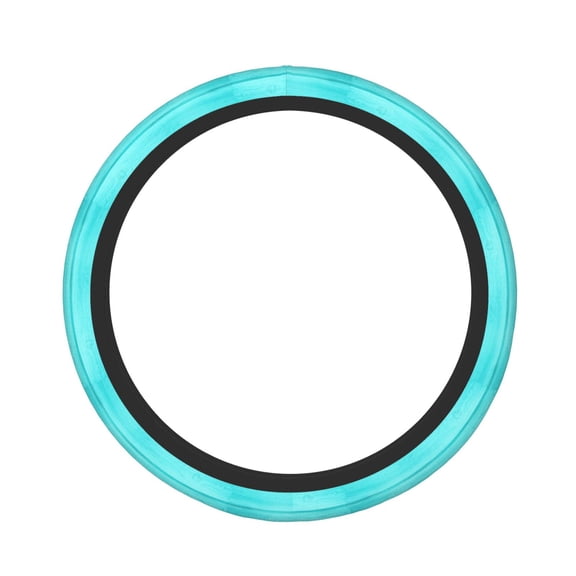 Hirioo Turquoise Wooden for Elastic Stretch Steering Wheel Cover Universal 15 Inch Automotive Steering Wheel Cover Fit Auto, Suvs, Truck