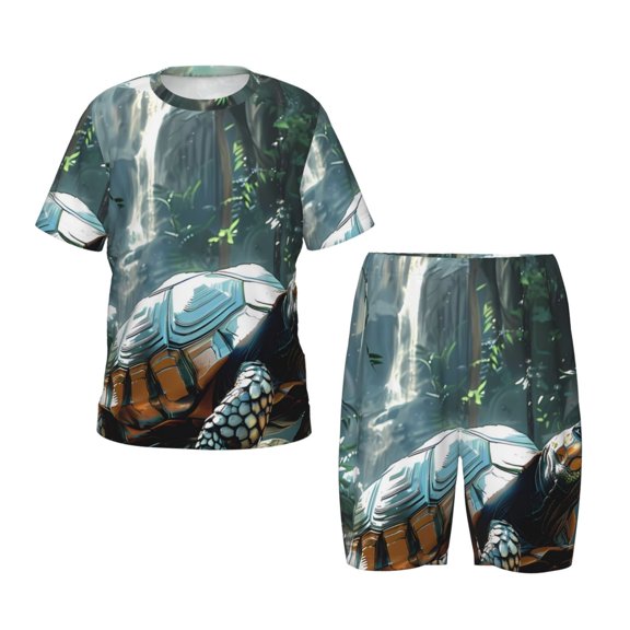 Hirioo Turtle In Jungle Waterfall Hirioo-Small