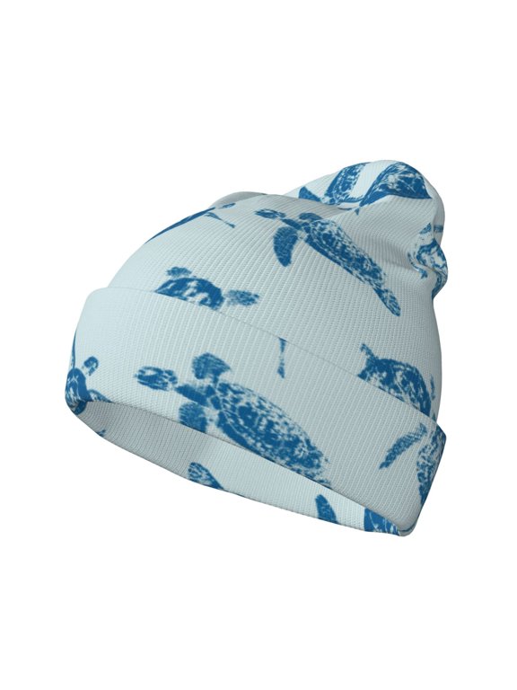 Turtle for Men's Knit Cuffed Beanie for Outdoor Activities Unisex
