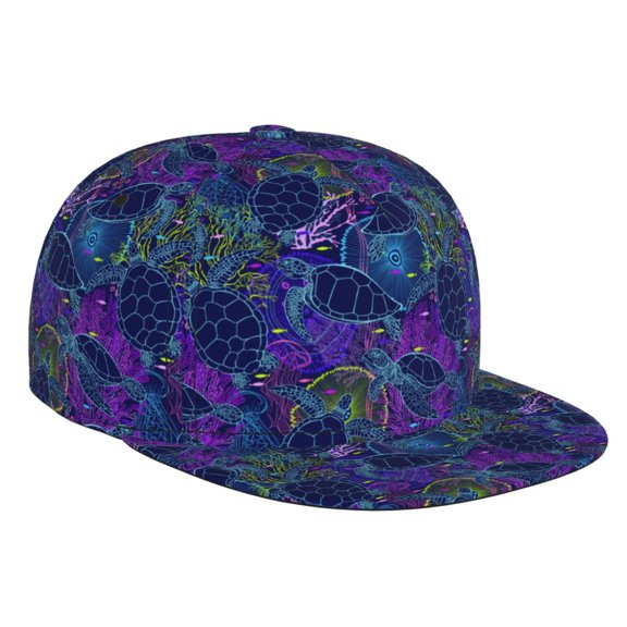 Hirioo Turtles for Baseball Cap Men Cap Flat Brim for Men Women Teens Adjustable Baseball Cap