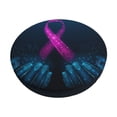 thumbnail image 1 of Hirioo Two Human Hands are Holds Pink Ribbon Awareness for Round Bar Stool Seat Covers Washable Stool Cushion Slipcover Elastic Bar Chair Covers for 12-14 Inch Chair-14 inch, 1 of 7