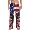 thumbnail image 1 of Hirioo USA Eagle with Spread Wings for Women's PJ Pajama Pants Sleep Pants Women's Home Trousers with Pockets,S-3XL-Small, 1 of 6