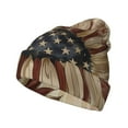 thumbnail image 1 of Hirioo USA Sunflower Flag for Men's Knit Cuffed Beanie for Outdoor Activities Unisex, 1 of 6