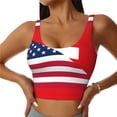 thumbnail image 1 of Hirioo USA Switzerland for Women's Sports Vest with Full-Print Design, Stretchy Fabric and Removable Pads-XX-Large, 1 of 8
