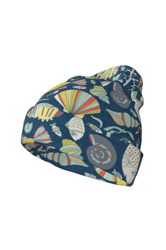 Underwater Creature for Men's Knit Cuffed Beanie for Outdoor Activities Unisex