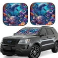 thumbnail image 1 of Hirioo Underwater Turtle Dolphin Octopus for 2PCS Windshield Sun Shade Foldable | Front Windshield Shade for Sun, Heat and UV Rays-Medium, 1 of 1
