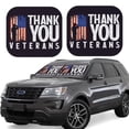 thumbnail image 1 of Hirioo Veterans Day2 for 2PCS Windshield Sun Shade Foldable | Front Windshield Shade for Sun, Heat and UV Rays-Small, 1 of 6