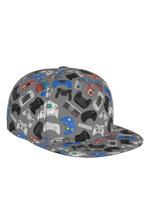 Video Game for Baseball Cap Men Cap Flat Brim for Men Women Teens Adjustable Baseball Cap