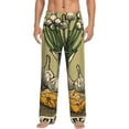 thumbnail image 1 of Hirioo Vintage Garlic Bread Illustration for Men's PJ Pajama Pants Sleep Pants Men's Home Trousers with Pockets,S-3XL-X-Large, 1 of 6