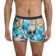 thumbnail image 1 of Hirioo Vintage Map Travel Essentials for Men's Boxer Briefs Men Cotton Underwear Boxer Briefs Panties-Medium, 1 of 5