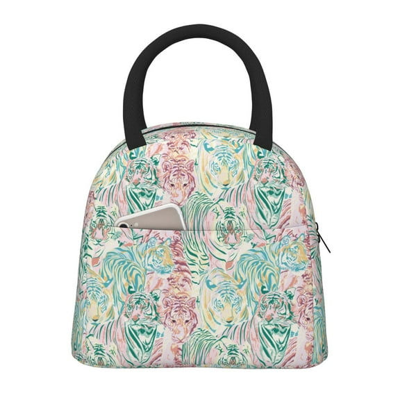 Hirioo Watercolor Tiger for Eco-friendly Lunch Box,Leakproof Lunch Box for School, Work, Travel, and Picnics,Perfect for Meal Prep