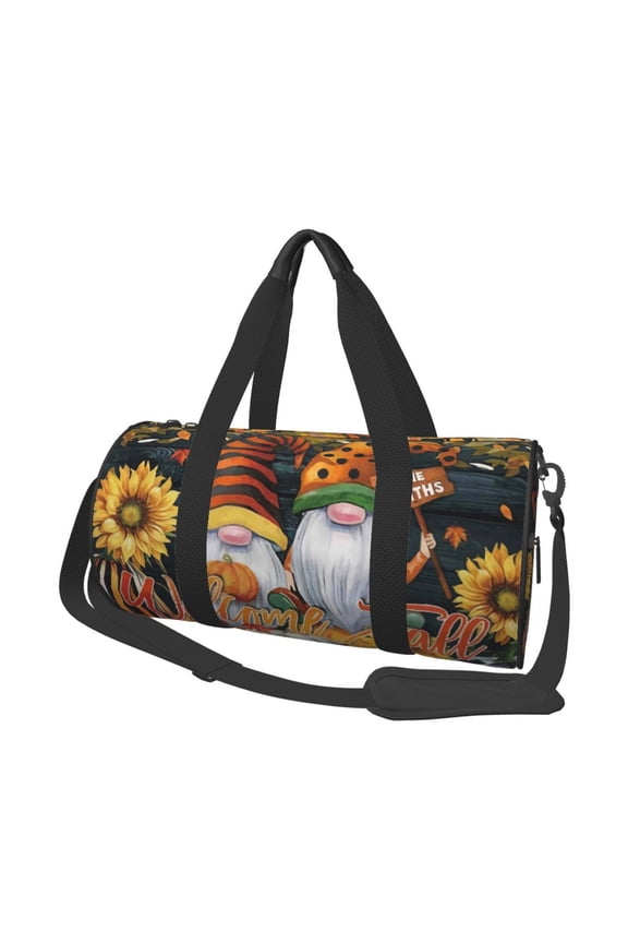 Welcom Fall for Round Large Capacity Travel Luggage Bag Weekend Getaway Bag for Gym Beach Swim Bag Men Women