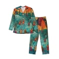 thumbnail image 1 of Hirioo Whimsical Forest Scene for Men's Pajama Sets 2 Piece Pjs Men's Long-Sleeved Pajama Set Button Down Sleepwear,S-XXL-X-Large, 1 of 7