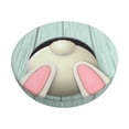 thumbnail image 1 of Hirioo White Bunny Bottom And Easter Eggs for Round Bar Stool Seat Covers Washable Stool Cushion Slipcover Elastic Bar Chair Covers for 12-14 Inch Chair-14 inch, 1 of 7