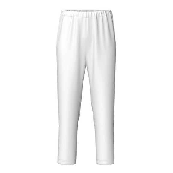 Hirioo White for Teenagers' Pajama Pants Womens Lounge Pants with Pockets Pj Bottoms Pants for Men-Small