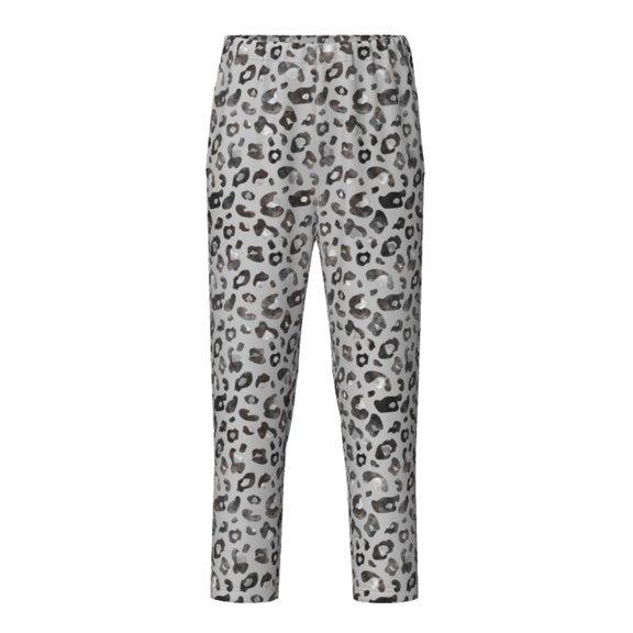 Hirioo Wild Animal Leopard Print for Teenagers' Pajama Pants Womens Lounge Pants with Pockets Pj Bottoms Pants for Men-Large