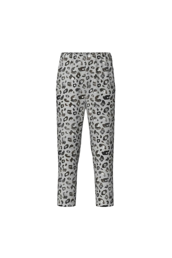 Wild Animal Leopard Print for Teenagers' Pajama Pants Womens Lounge Pants with Pockets Pj Bottoms Pants for Men-XS(5-6)