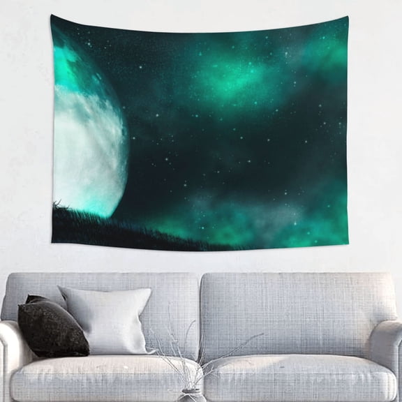 Hirioo Witch House On The Hill Print Tapestry Lightweight Fabric for Bedroom Aesthetic Home Wall Dorm Dcor Living Room Decor 29x37 Inch