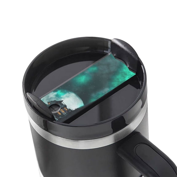 Hirioo Witch House On The Hill for Stanley Cup Lid Nameplate Personalized Acrylic Nameplate Tumbler Lid Topper(30oz , 40oz)