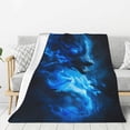 thumbnail image 1 of Hirioo Wolf for Flannel Blanket, Cozy and Warm Throw for Bed or Couch ,Perfect for All Seasons-40"x30", 1 of 6