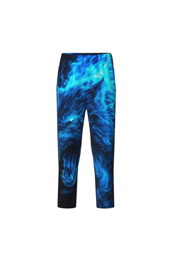 Wolf for Teenagers' Pajama Pants Womens Lounge Pants with Pockets Pj Bottoms Pants for Men-Medium
