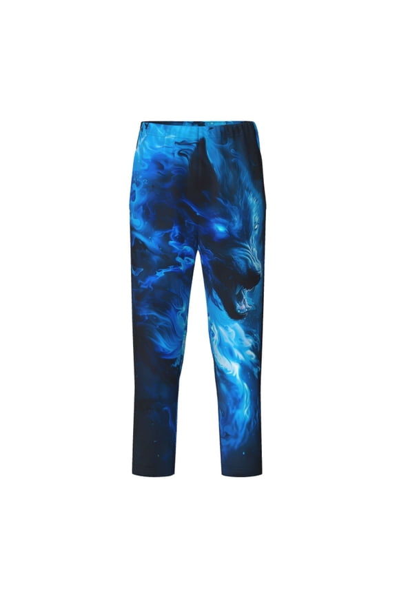Wolf for Teenagers' Pajama Pants Womens Lounge Pants with Pockets Pj Bottoms Pants for Men-Medium