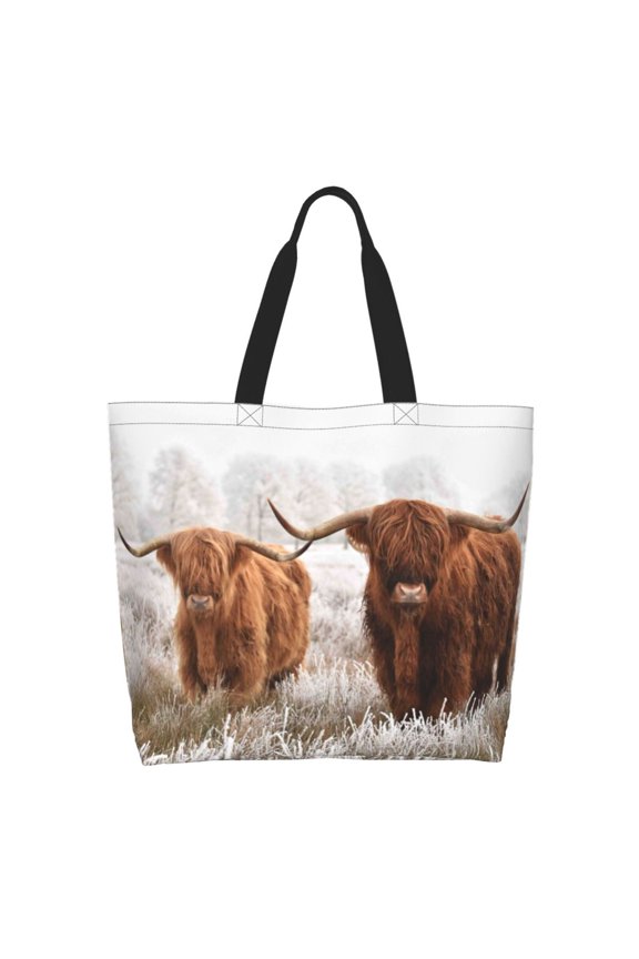 Yak for Single Shoulder Shopping Bag,Eco-Friendly Tote with Large,Perfect for Groceries, Travel, and Daily Use