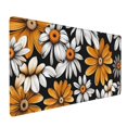 thumbnail image 1 of Hirioo Yellow White Daisy Pattern for Mouse Pad ,Anti-Slip Base, Durable Stitched Edges, Perfect for Gaming, Office, and Home Use,16x35.5in, 1 of 9