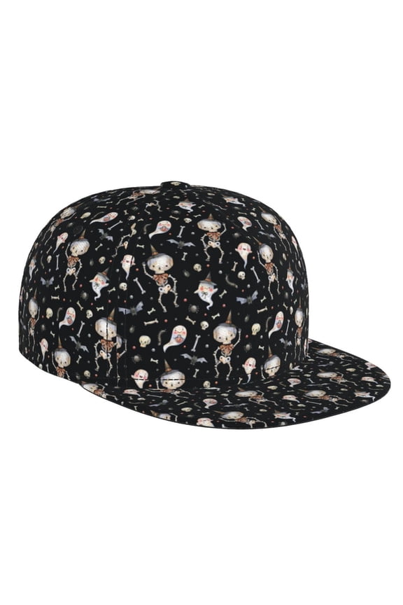 cute Skull bone for Baseball Cap Men Cap Flat Brim for Men Women Teens Adjustable Baseball Cap