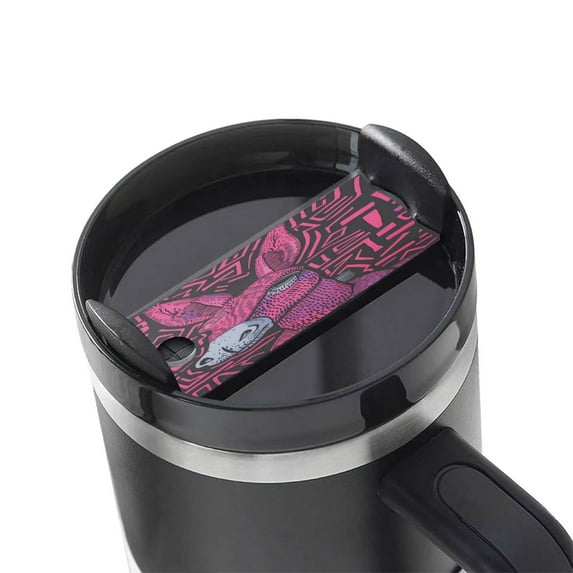 Hirioo ink Donkey Pop Art for Stanley Cup Lid Nameplate Personalized Acrylic Nameplate Tumbler Lid Topper(30oz , 40oz)