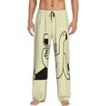 thumbnail image 1 of Hirioo just you and me for Men's PJ Pajama Pants Sleep Pants Men's Home Trousers with Pockets,S-3XL-Small, 1 of 6
