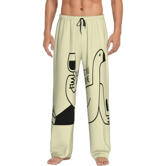 Hirioo just you and me for Women's PJ Pajama Pants Sleep Pants Women's Home Trousers with Pockets,S-3XL-Small