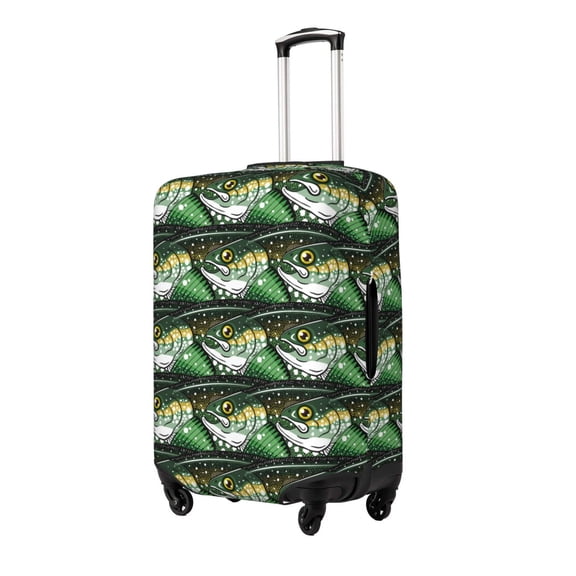 Hirioo lake trout for Elasticity Suitcase Cover (No luggage Included) Durable Luggage Protector Fits 18-32 Inch Luggage-Large