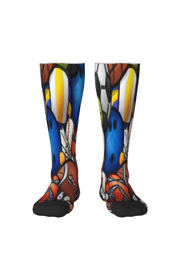 sport ball for Adult Stockings Breathable Sock Non-Pilling,Contrasting Color Design