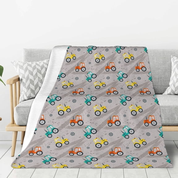 Hirioo truck car for Flannel Blanket, Cozy and Warm Throw for Bed or Couch ,Perfect for All Seasons-80"x60"