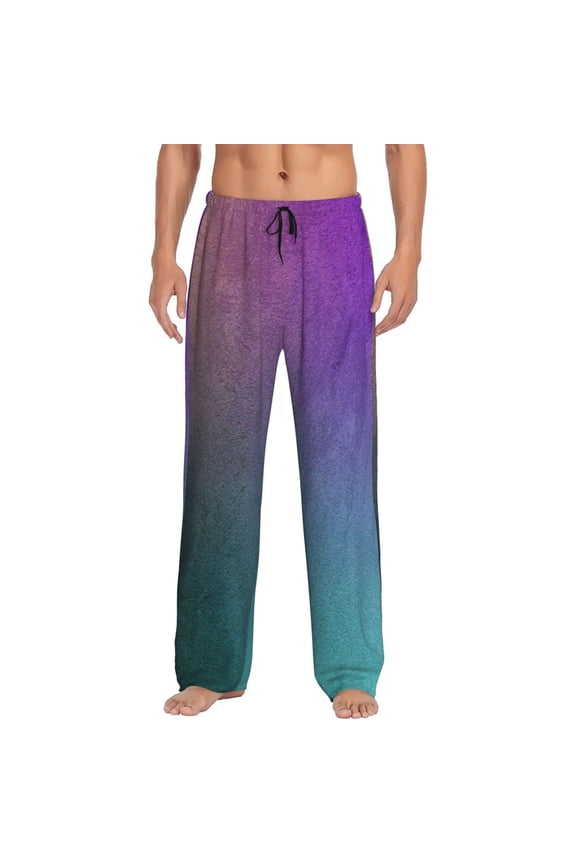 vintage dark paint for Men's PJ Pajama Pants Sleep Pants Men's Home Trousers with Pockets,S-3XL-Small