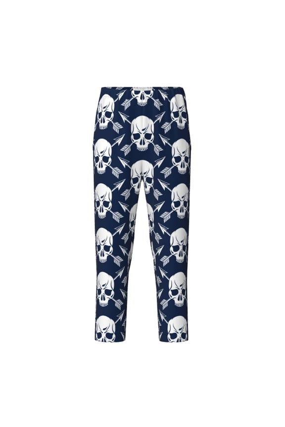 white arrow Skull for Teenagers' Pajama Pants Womens Lounge Pants with Pockets Pj Bottoms Pants for Men-XS(5-6)