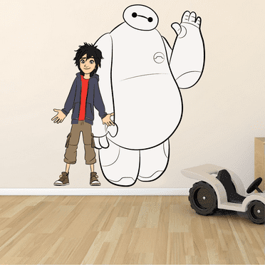 Hiro Hamada Big Hero 6 Cartoon Character Wall Decal Vinyl Sticker Art Home Decor Sticker Vinyl Mural Baby Kids Room Bedroom Nursery Kindergarten School House Design Peel and Stick 40x20 inch