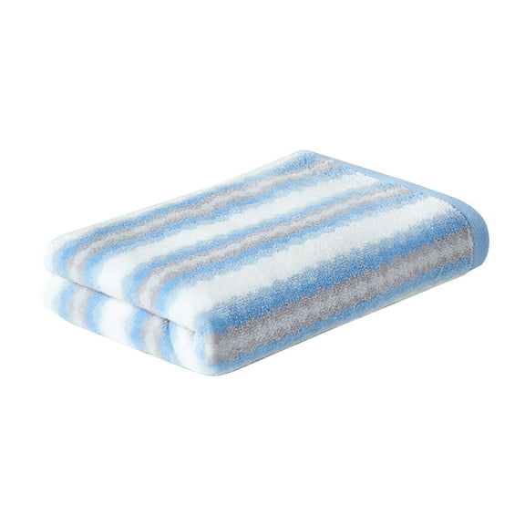 Hiroekza 100% Cotton Bath Towels Large 1Pcs - Luxury Soft Absorbent Towels for Bathroom, Shower, Beach, Gym & Dorm Room Essentials Blue