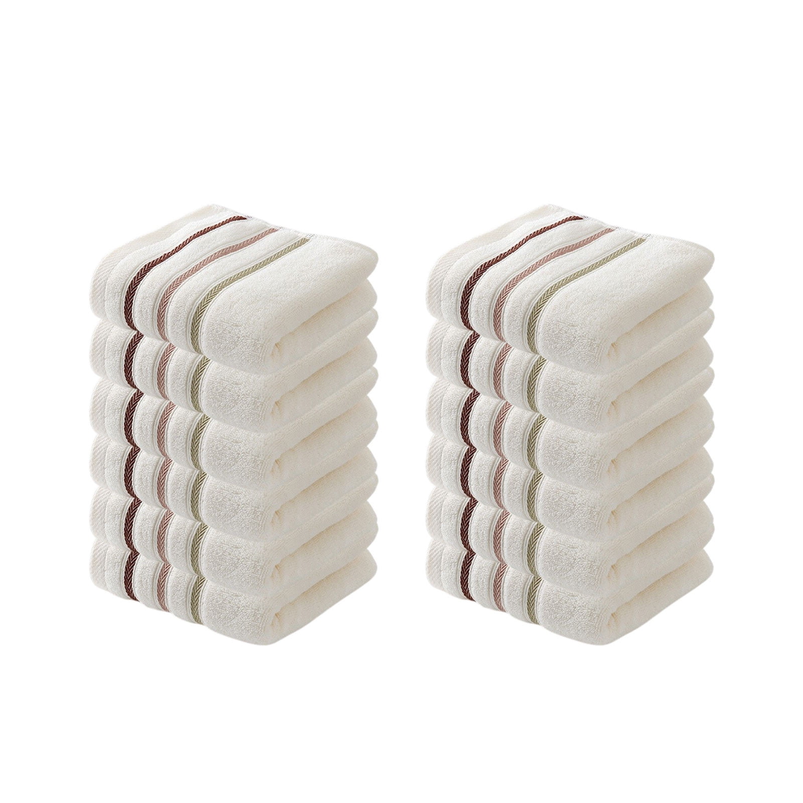 Hiroekza 12-Pack 100% Cotton Hand Towels Set for Bathroom Bath Sheets - Soft, Skin-frindly, Absorbent Towels for Bathroom, Gym, Spa, Hair Care, Facial Towels for Estheticians, Massage Towels Yellow