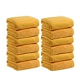 thumbnail image 1 of Hiroekza 12Pcs 100% Cotton Hand Towels Set for Bathroom Face & Shower Towels - Skin-friendly, Soft, Absorbent for Gym & Spa Use, Hand Towels Bulk Pack Yellow, 1 of 5