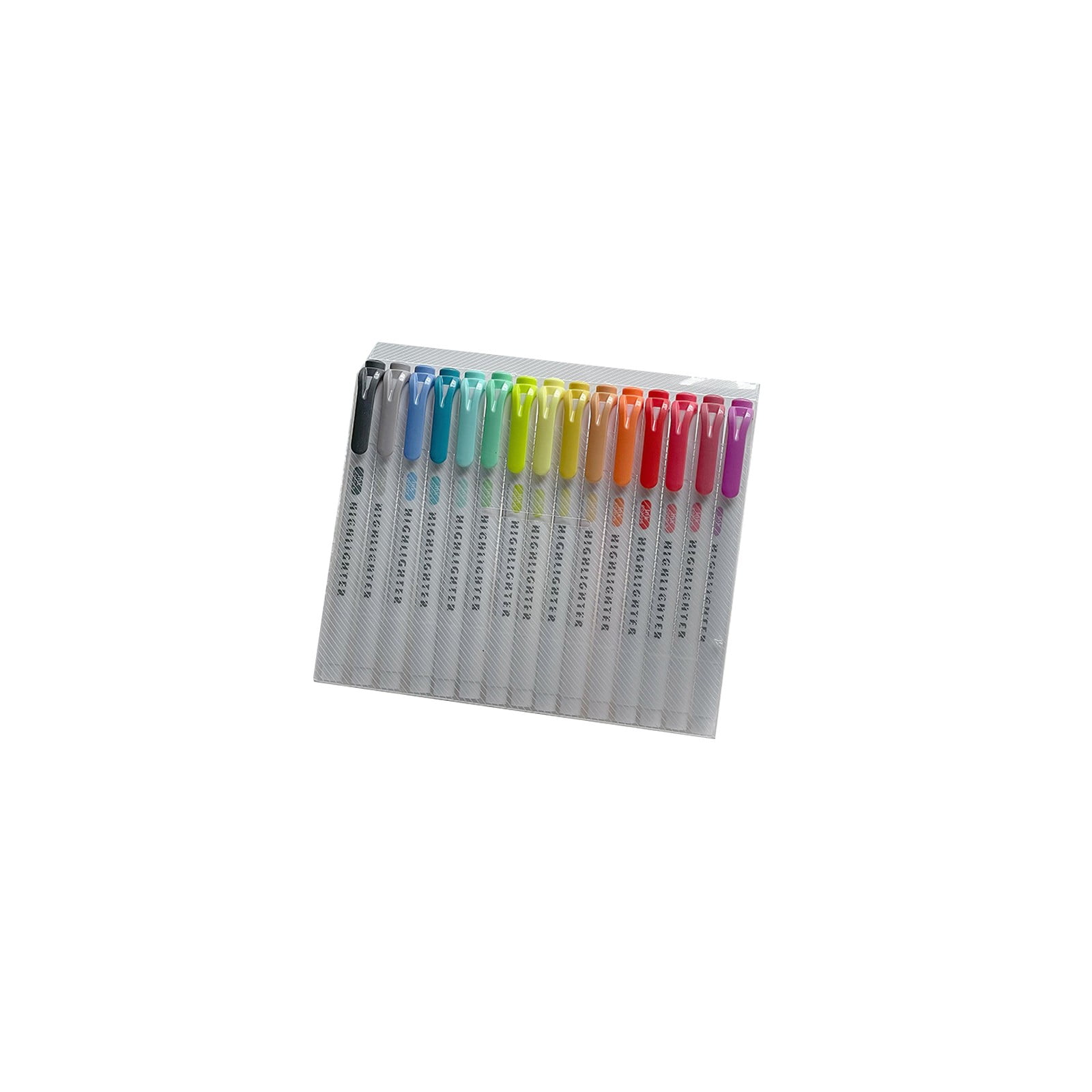 Hiroekza 15-Color Double-Ended Highlighter Pens Set- Versatile No Bleed ...