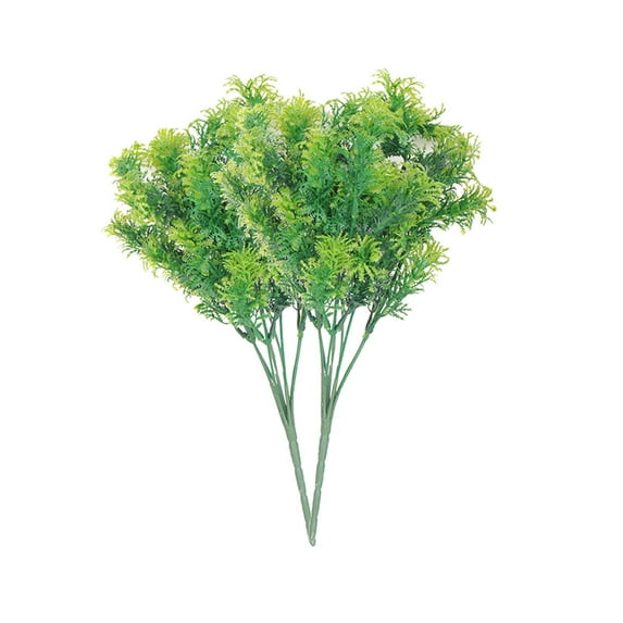 Hiroekza 2-Pack Artificial Fern Faux Fern Nearly Natural Artificial Plants Faux Fern Fronds for Home Indoor Outdoor Decor Green